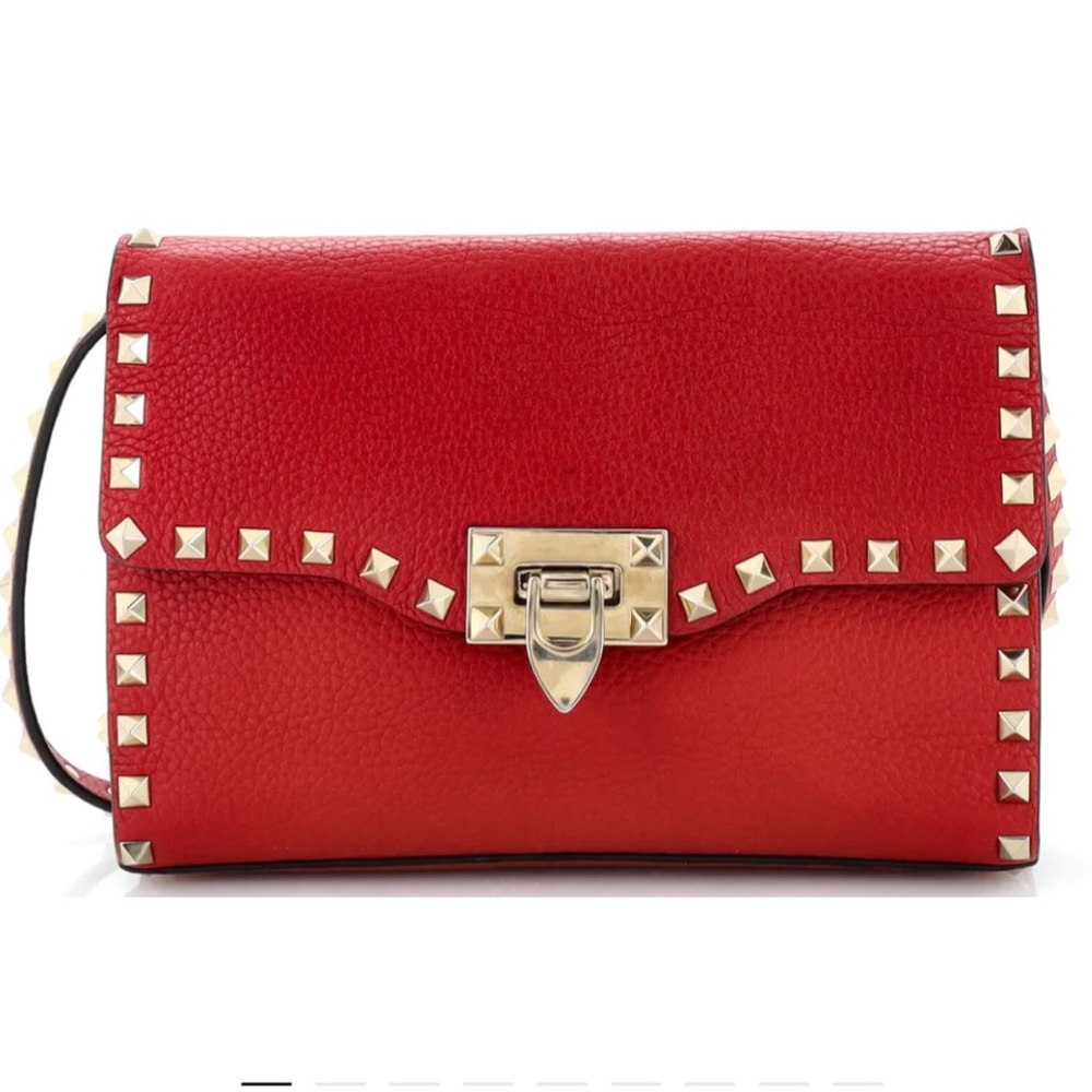VALENTINO ROCKSTUD RED CROSSBODY